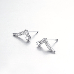 925 Sterling Silver Cube Stud Earrings