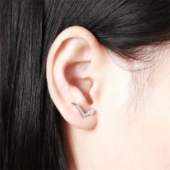 925 Sterling Silver Cube Stud Earrings
