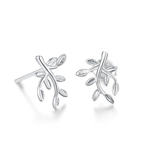 925 Sterling Silver Little Tree Stud Earrings