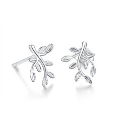 925 Sterling Silver Little Tree Stud Earrings