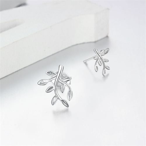 925 Sterling Silver Little Tree Stud Earrings