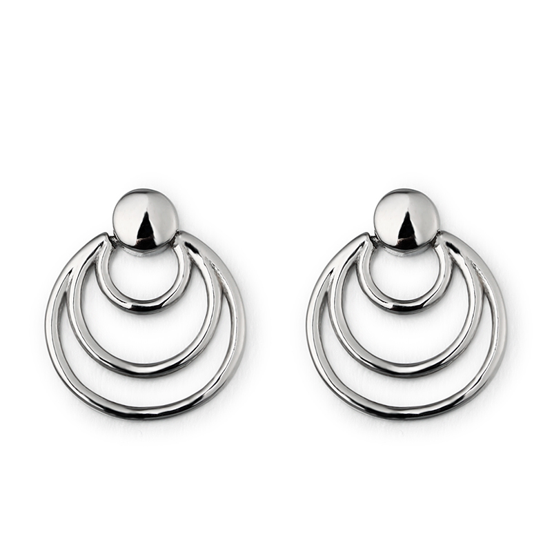 925 Sterling Silver Round Stud Earrings