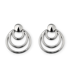 925 Sterling Silver Round Stud Earrings