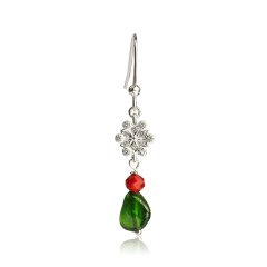 925 Sterling Silver Unique Snowflake Earrings