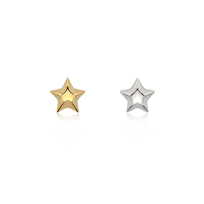 925 Sterling Silver Star Earrings