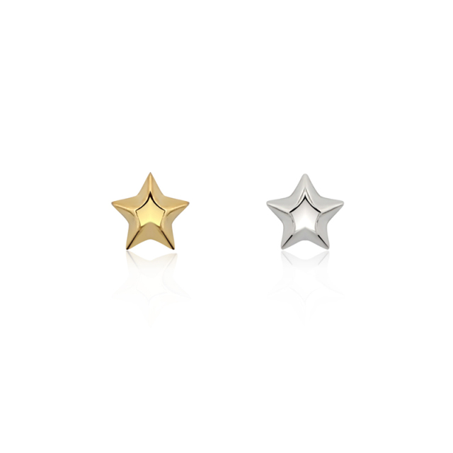 925 Sterling Silver Star Earrings