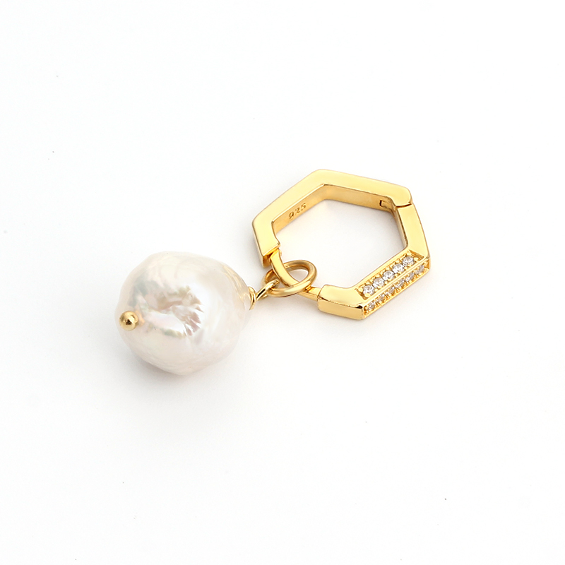 925 Sterling Silver Unique Fashion Gold Plated Chic Earrings