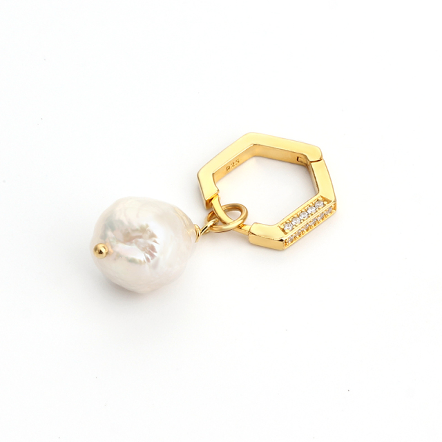 925 Sterling Silver Unique Fashion Gold Plated Chic Earrings