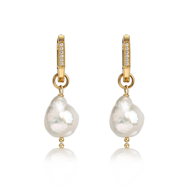 925 Sterling Silver Unique Fashion Gold Plated Chic Earrings