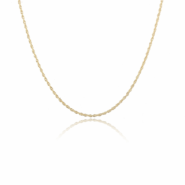 925 Sterling Silver Rope Chain Necklace