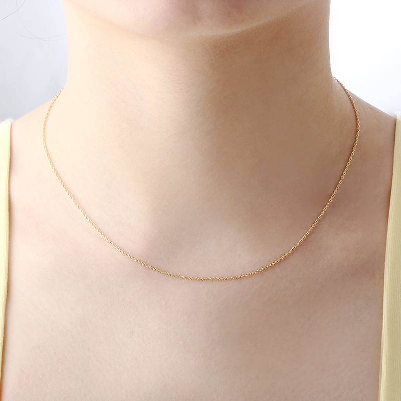 925 Sterling Silver Rope Chain Necklace