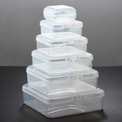 Square Transparent Plastic Jewelry Packaging Box--3.5CM