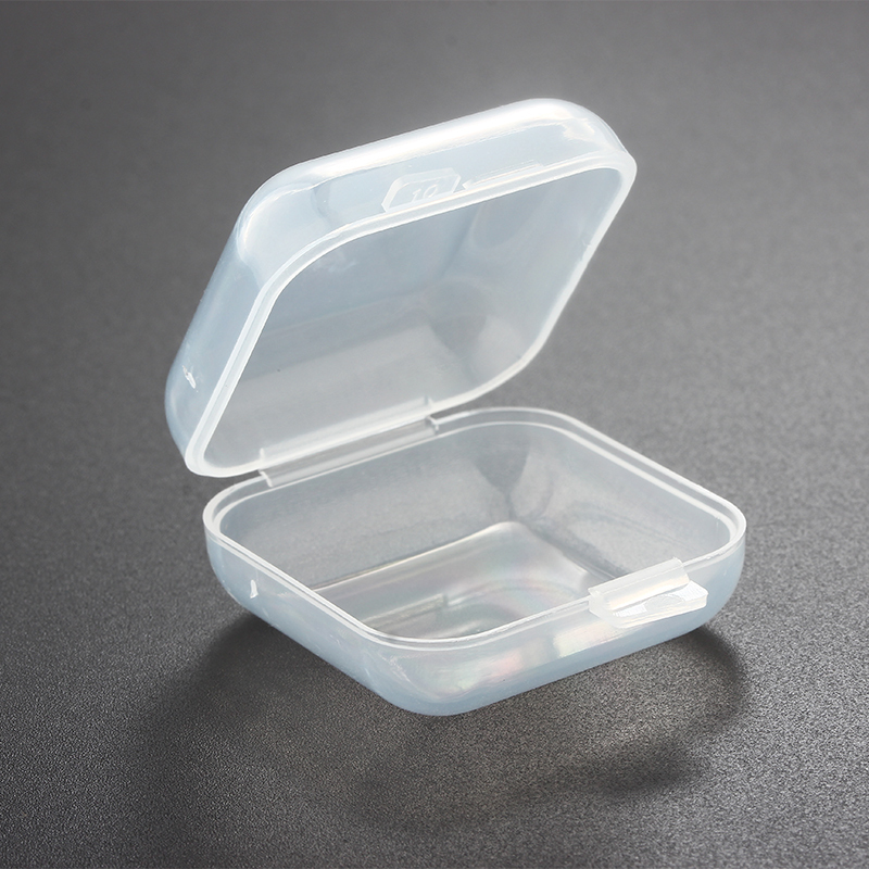 Square Transparent Plastic Jewelry Packaging Box--3.5CM
