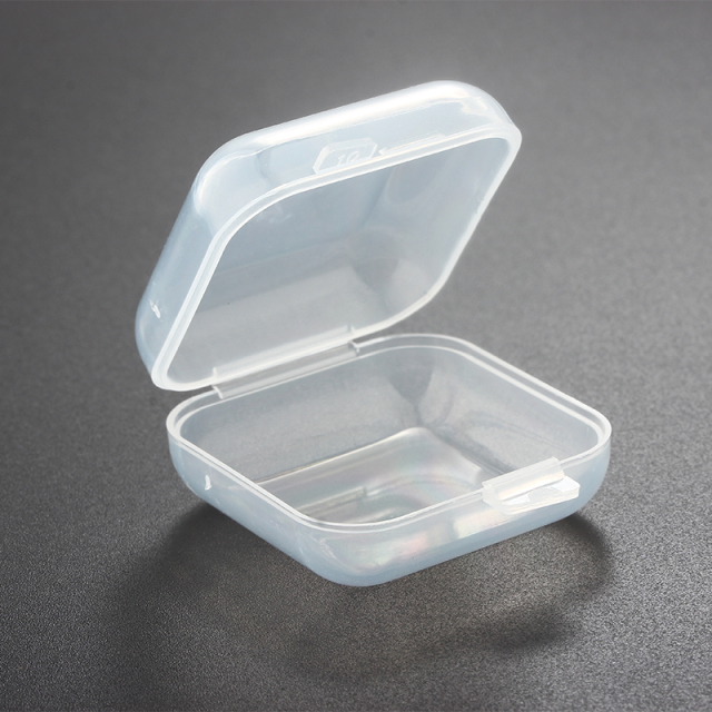 Square Transparent Plastic Jewelry Packaging Box--3.5CM