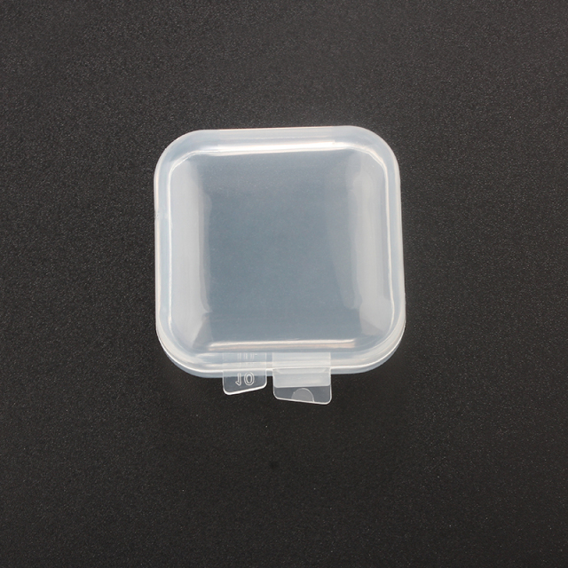 Square Transparent Plastic Jewelry Packaging Box--3.5CM