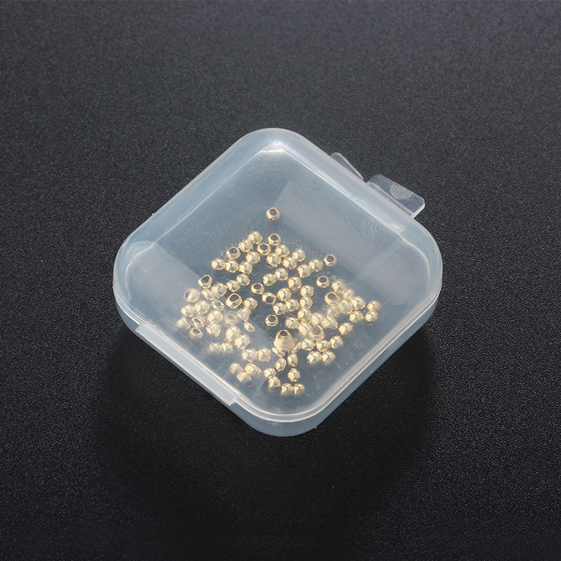 Square Transparent Plastic Jewelry Packaging Box--3.5CM