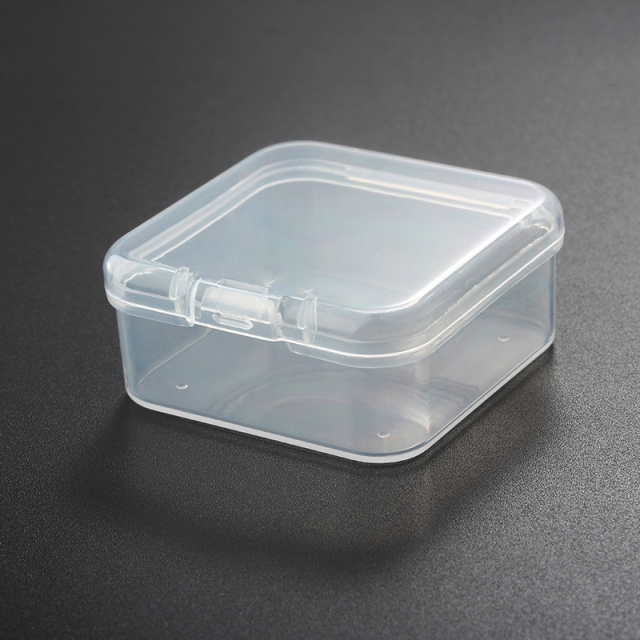 Square Transparent Plastic Jewelry Packaging Box--4.5CM