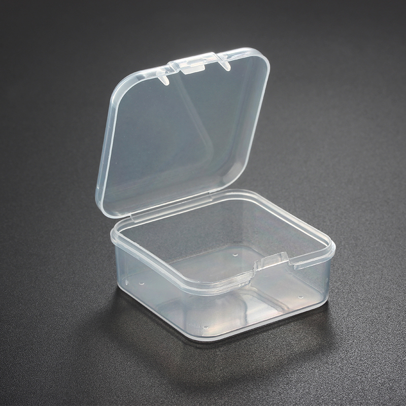 Square Transparent Plastic Jewelry Packaging Box--4.5CM