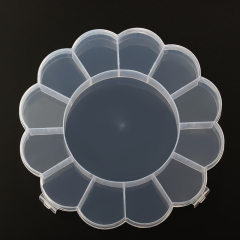 Flower Transparent Plastic Jewelry Packaging Box