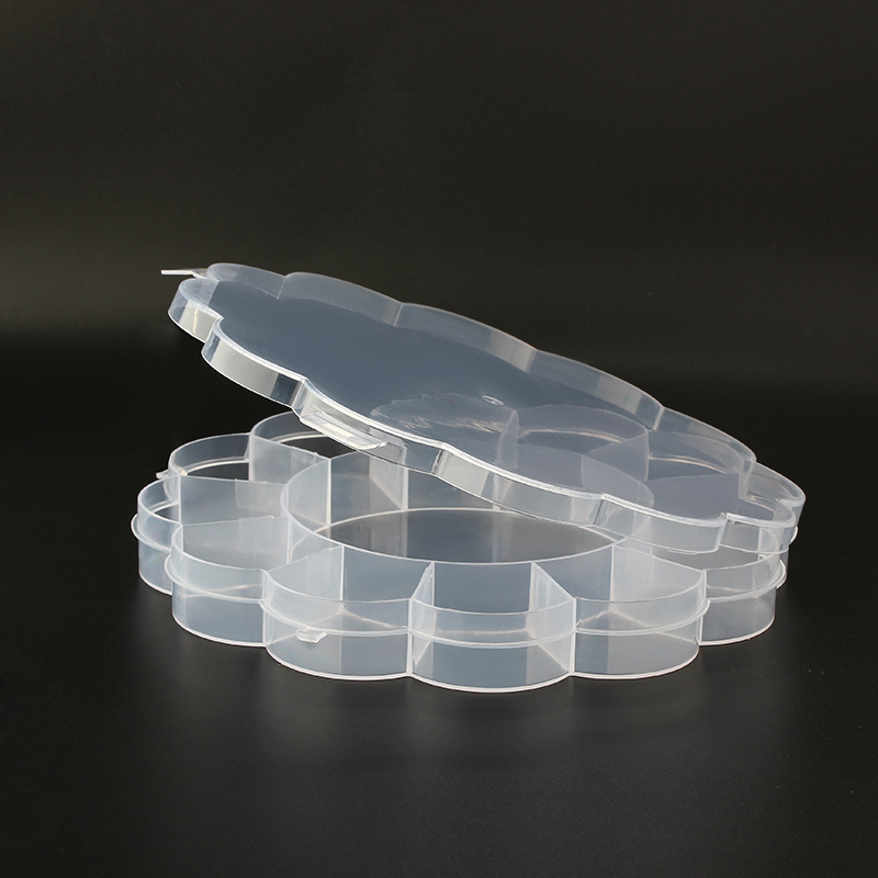 Flower Transparent Plastic Jewelry Packaging Box