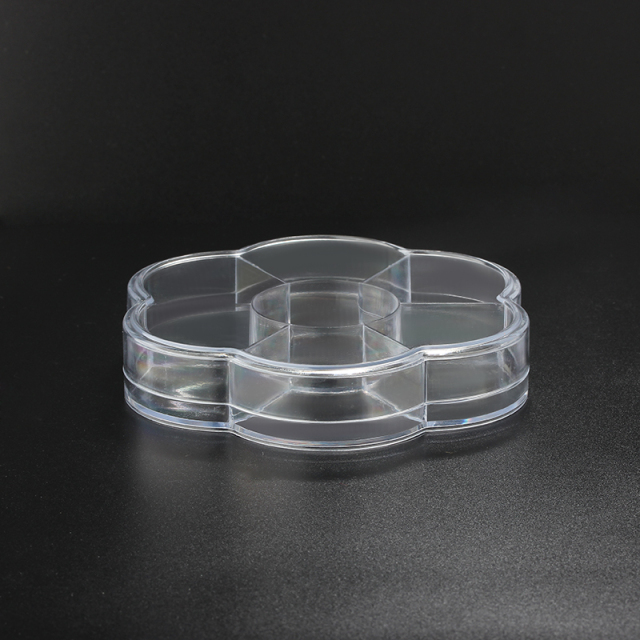 Flower Transparent Plastic Jewelry Packaging Box