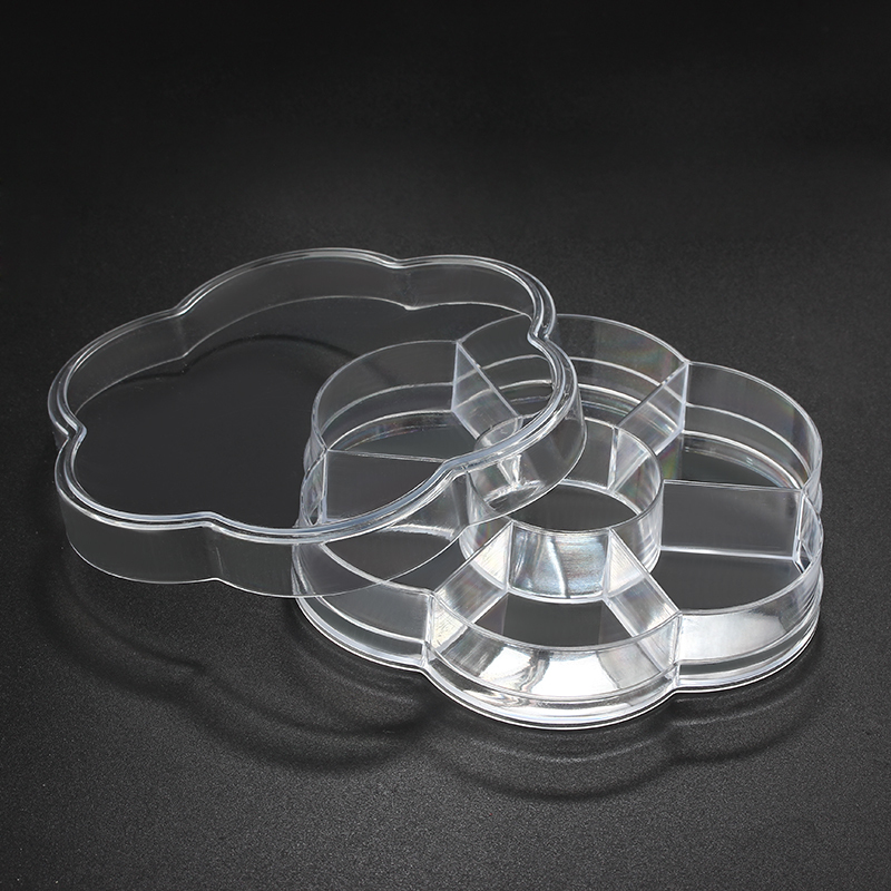 Flower Transparent Plastic Jewelry Packaging Box
