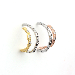 925 Sterling Silver Hammered Stud Earrings