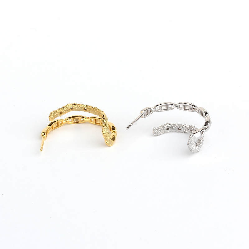 925 Sterling Silver Hammered Stud Earrings