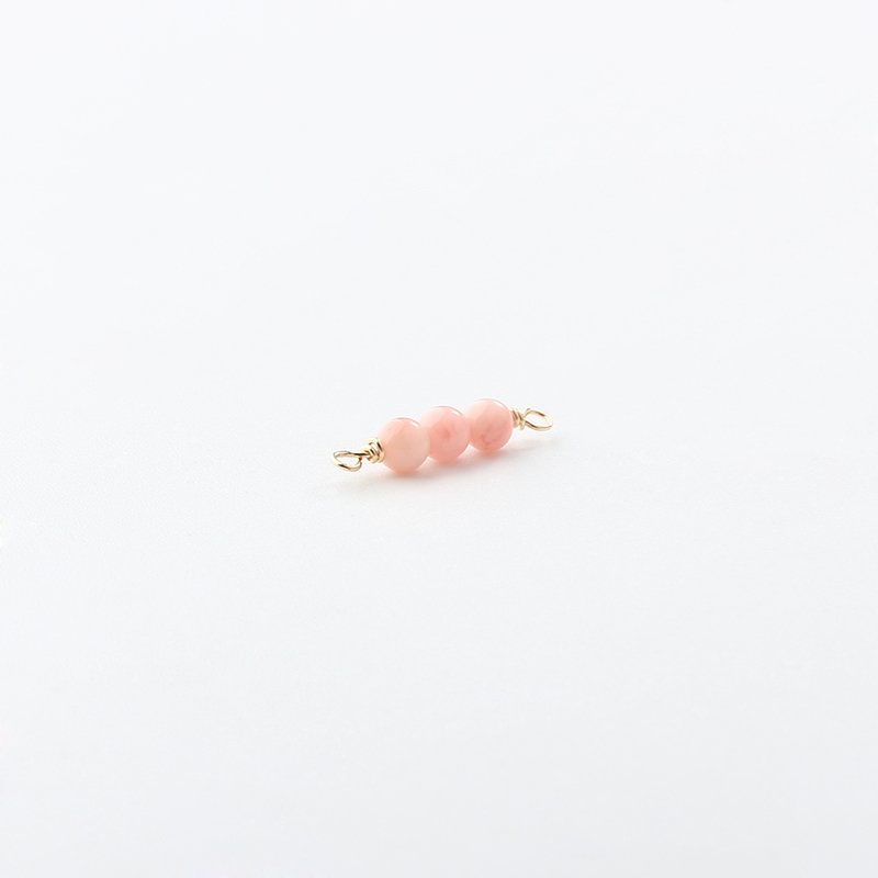 14K Gold Filled Pink Opal Permanent Jewelry Connector Links