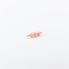 14K Gold Filled Pink Opal Permanent Jewelry Connector Links