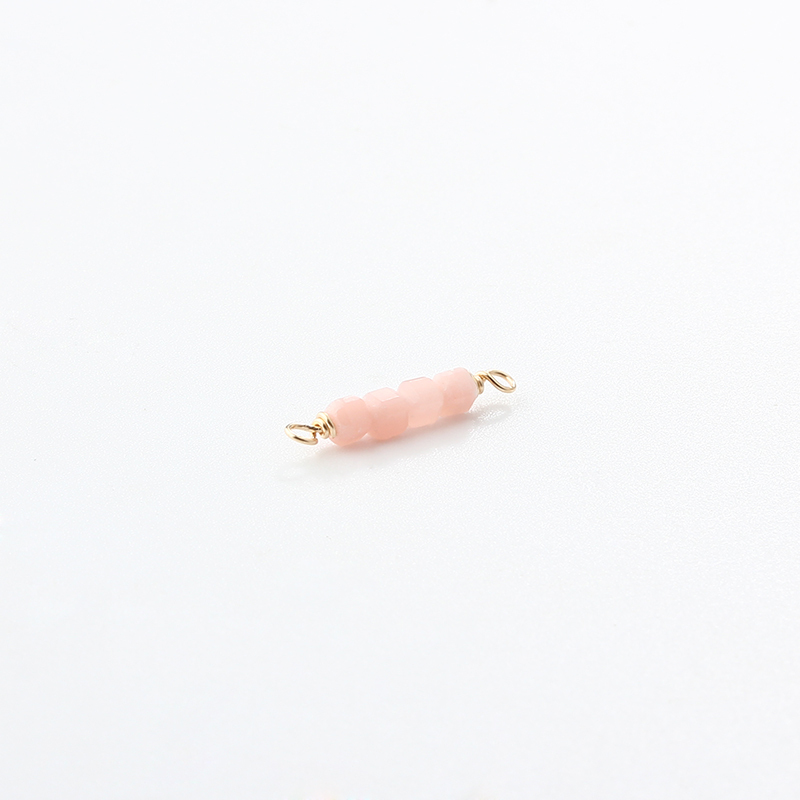 14K Gold Filled Pink Opal Permanent Jewelry Connector Links