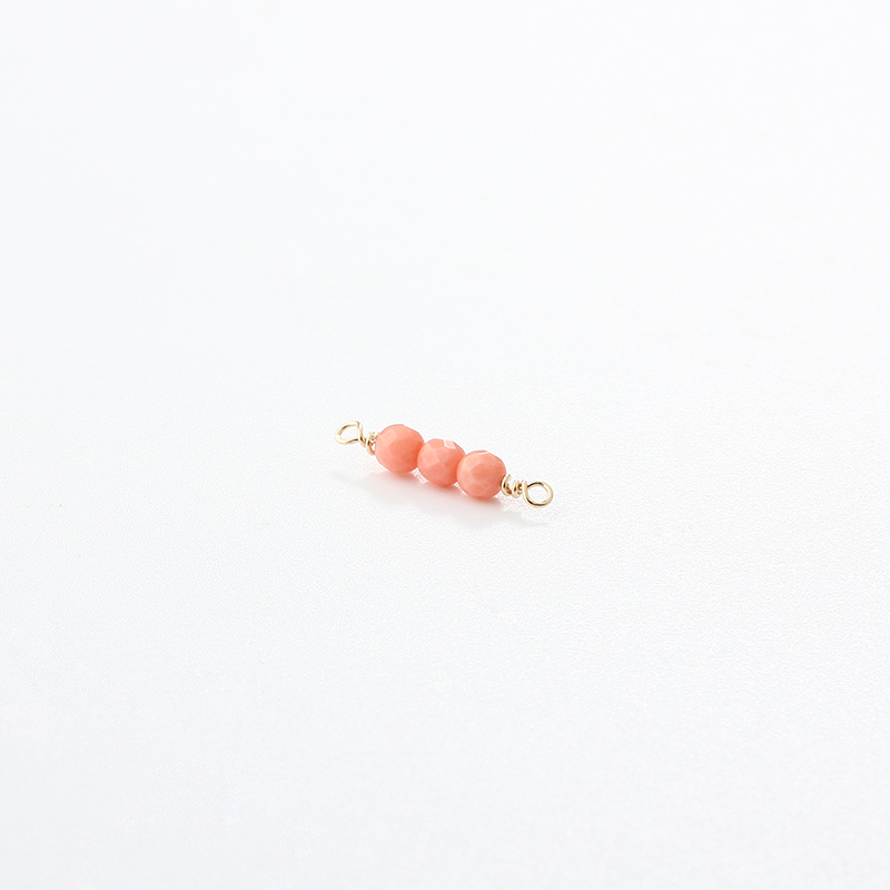 14K Gold Filled Pink Opal Permanent Jewelry Connector Links