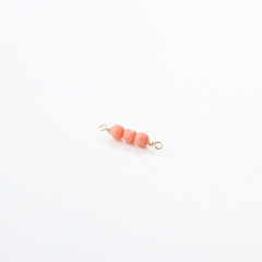 14K Gold Filled Pink Opal Permanent Jewelry Connector Links