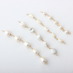 14K Gold Filled Keshi Pearl Unfinished Bracelet Component