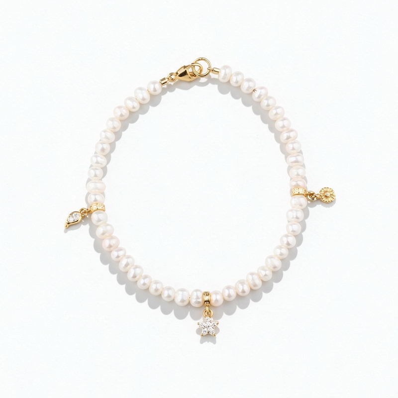 925 Sterling Silver Freshwater Pearl Bracelet