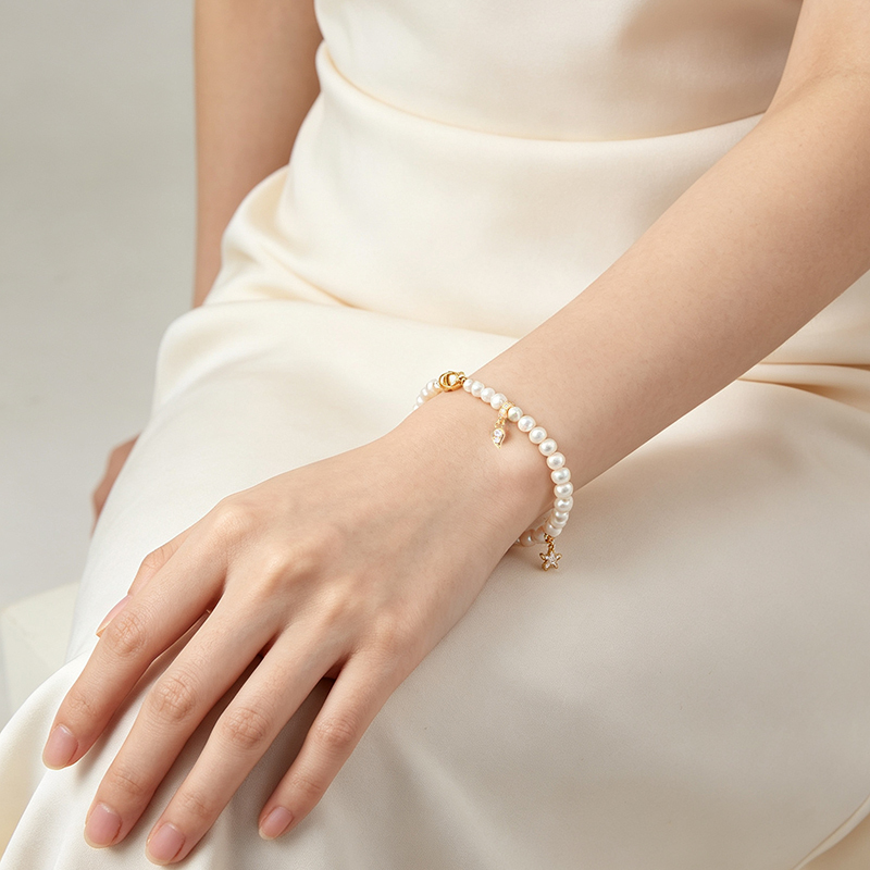 925 Sterling Silver Freshwater Pearl Bracelet