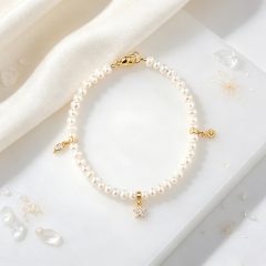 925 Sterling Silver Freshwater Pearl Bracelet