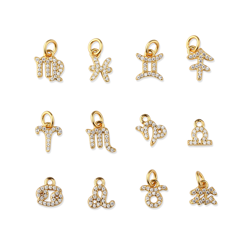 925 Sterling Silver 12 Constellation Zodiac Sign Pendant