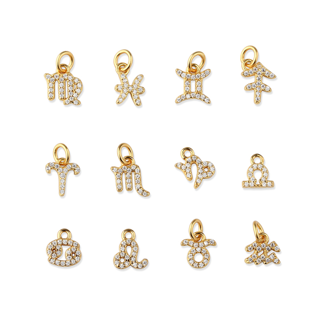 925 Sterling Silver 12 Constellation Zodiac Sign Pendant
