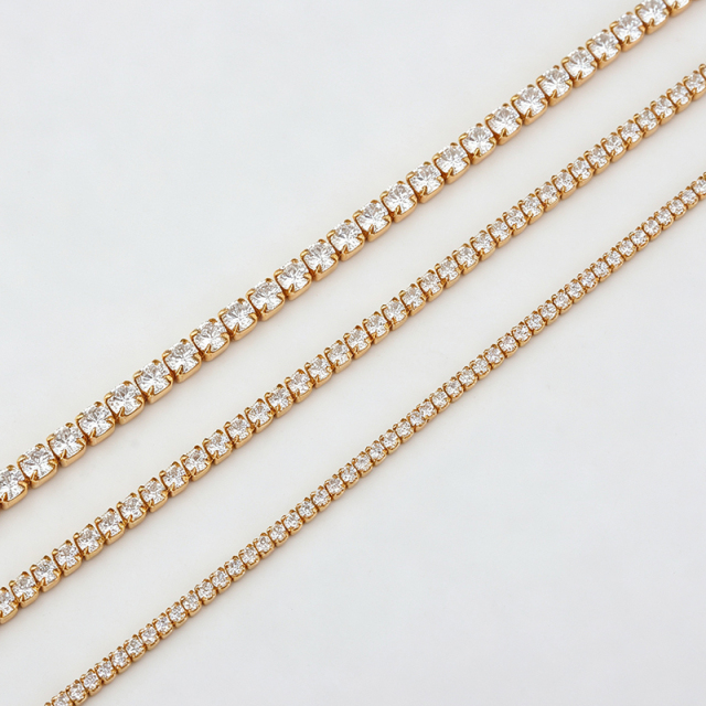 925 Sterling Silver Round CZ Tennis Bracelet with Nice Clasp