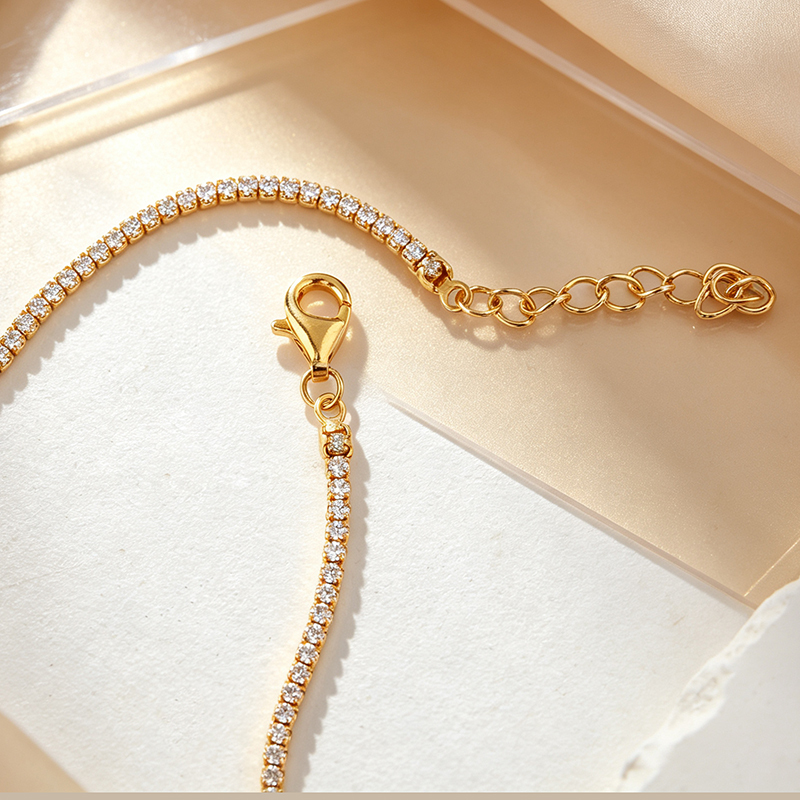 925 Sterling Silver Round CZ Tennis Bracelet with Lobster Clasp