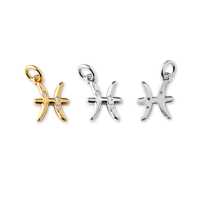 925 Sterling Silver 12 Constellation Zodiac Sign Pendant