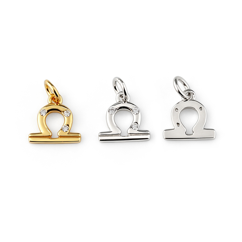 925 Sterling Silver 12 Constellation Zodiac Sign Pendant