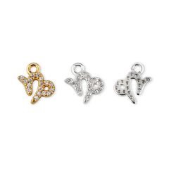925 Sterling Silver 12 Constellation Zodiac Sign Pendant