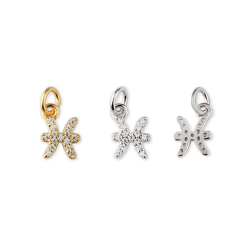 925 Sterling Silver 12 Constellation Zodiac Sign Pendant