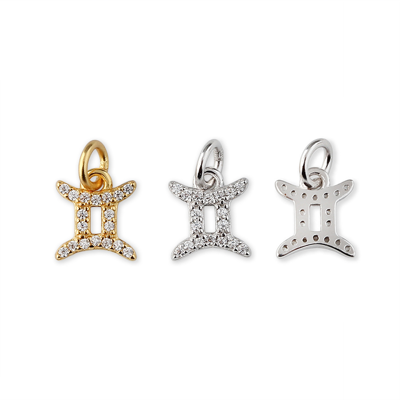925 Sterling Silver 12 Constellation Zodiac Sign Pendant