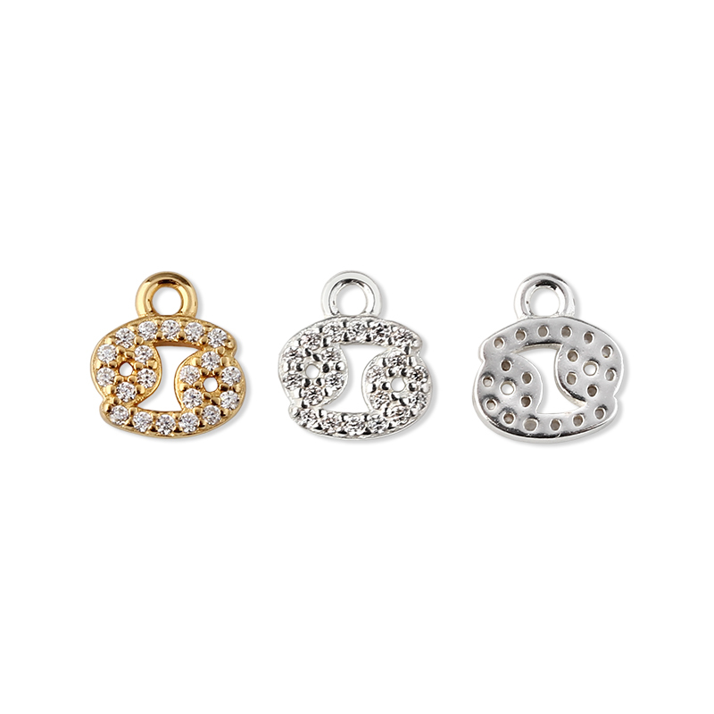 925 Sterling Silver 12 Constellation Zodiac Sign Pendant