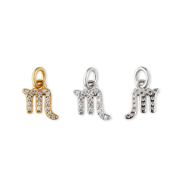 925 Sterling Silver 12 Constellation Zodiac Sign Pendant