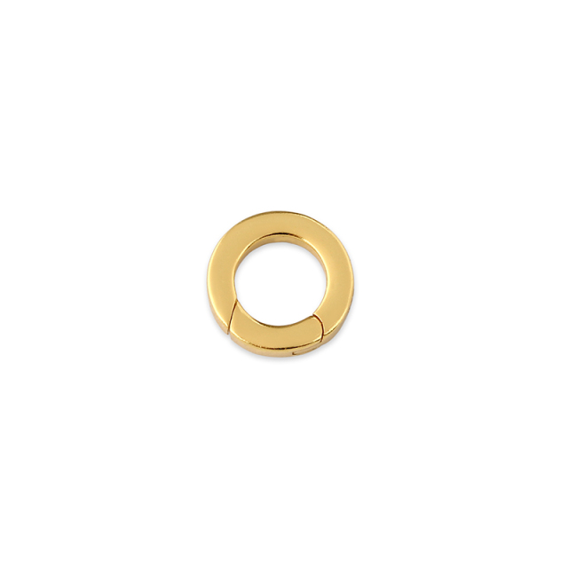 925 Sterling Silver Zircon Round Spring Clasp