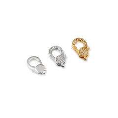 925 Sterling Silver Zircon Lobster Clasp
